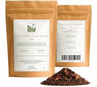 Mango Rosehip Rooibos Tea Blend Loose Leaf - Fruity Caffeine Free | Sweet mango and tart rosehip blended with rooibos for a fruity caffeine free infusion bursting with vibrant tropical flavor