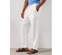Mango Sants Trousers, White, Size 32, Inside Leg Regular, Men White