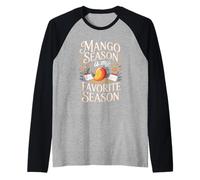 Mango Season My Favorite Tropical Fruit Lover Funny Gift Raglan Baseball Tee
