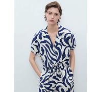 Mango Shirt Life Blue Multi-Coloured 26