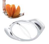 Mango Slicer, Mango Splitter, Peeler Made of Stainless Steel, Ergonomic and Creative Kitchen Tool, Safe and Durable, Easy to Use