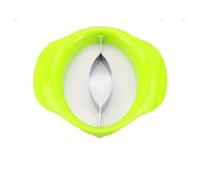 Mango Slicer with Stainless Steel Blade, Plastic Frame, Green, 1 Pack
