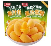 Mango Soft Candy Assorted Candy Chewing Candy Chinese Candy Fruit Flavor Candy Casual Snacks ,Hand peeled candy, wedding candy, juice candy, Milk sugar (Mango flavor,1bag)