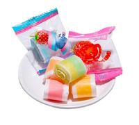 Mango Soft Candy, Fruit Roll gummy candy, Apple Grape Toffee Gummies, Chewy Candies, Chinese Candies, Casual Snack Gifts, Asian Food (Orange flavor,250g)