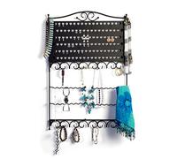 Mango Steam Wall-Mounted Jewellery & Earring Organiser, Deluxe Black