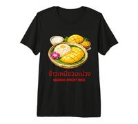 Mango Sticky Rice Thai Dessert Food Lover Premium T-Shirt