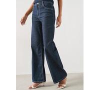 Mango Straight Striped Jeans, Blue, Size 10, Women Blue