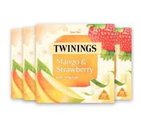 Twinings Mango, Strawberry & Lime Fruit Tea, 80 Tea Bags (Multipack of 4 x 20 Tea Bags)