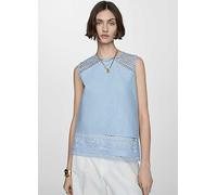 Mango Top Farfa Light Blue