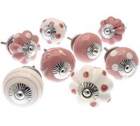 Mango Tree Vintage Cupboard Knob - Decorative Drawer Pull and Ceramic Door Handle - Elegant Hardware Set of 8