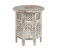 Side Table SANTRA Mango Wood Light Brown