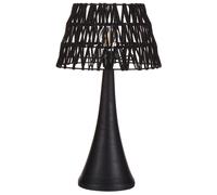 Mango Wood Table Lamp Black PELLEJAS