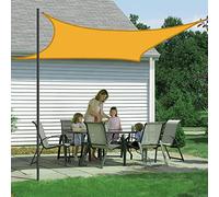 Mango Yellow Sun Sail 5x6m UV Protect Waterproof & Rainproof Ideal for Balcony Garden & Patio Wind & Weather Resistant e Canopy