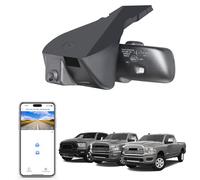Mangoal 4K Dash Cam Custom fit for Dodge RAM 1500/2500/3500 2019 2020 2021 2022 2023 2024 (Model D), Rebel Big Horn Laramie, UHD 2160P Video, OEM Look App & WiFi,Loop Recording G-Sensor, 128GB Card