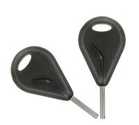 Mangobuy 10pcs FCS/Future Surfboard Fin Keys Moulded Steel SUP Board Surfing Screw Handle Key-Black