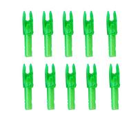 Mangobuy 50 pcs Transparent Blue/Yellow/Red/Orange/Green Archery Nock S Size Arrow Shaft G Nocks Small Groove, .088 (Green)
