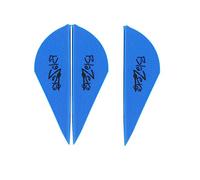Mangobuy 50PCS Archery 2" Blazer Vane Arrow TPU Fletching Vane for Hunting (blue)