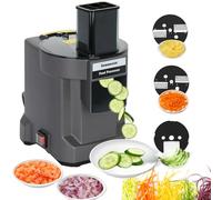 Mangoct 3 in 1 Electric Vegetable Cutter for Commercial and Home Use, Multifunctional Automatic Commercial Vegetable Cutter for Onion Potato Cabbage Vegetable Fruit Shredding and Cutting