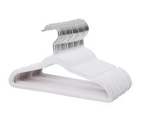 ManGotree 14 Inch Kids Velvet Hangers Felt Children's Hangers 32 Pack White