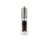 ManGotree Premium Stainless Steel Salt and Pepper Grinder, Refillable Pepper Mill, Adjustable Coarseness Salt Mill, Professional Grinder for Spices,Fits in Kitchen, Outdoor, 7.5 Inch-1 Pack (Silver)