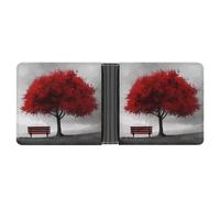 Mangrove Forests Leather Wallets for Men Slim Bifold Wallet Credit Card Holder Front Pocket Wallets