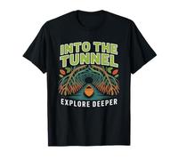 Mangrove Kayaker Paddling Through Tunnel Coastal Florida T-Shirt