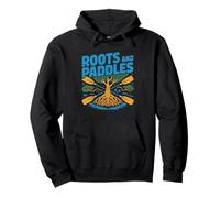 Mangrove Kayaker Sunset Coastal Tropical Silhouette Paddling Pullover Hoodie