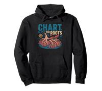 Mangrove Kayaker Trail Map Art Estuary Paddle Route Coastal Pullover Hoodie