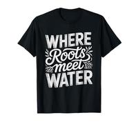 Mangrove Kayaker Where Roots Meet Water Coastal Paddling T-Shirt