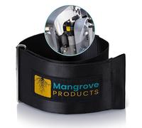 Mangrove Products Hook and Loop Cinch Strap for Transom Saver, Heavy Duty 4 inch Nylon with Stainless Buckle for Single-RAM Transom Savers for Outboard Motor, Boat Accessories Strap