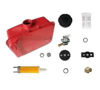 MANGRY L100 DIESEL FUEL TANK CMPL CW FIT FOR YANMAR L90 & MORE 406CC 9HP ENGINE TILLER CULATIVATOR CAP FILTER PE TCOCK 4.5L RED/BLACK (Color : FUEL TANK ASSEMBLY)