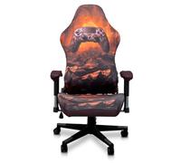 MANGRY Retro Gaming Chair Cover - Classic Controller Pattern, Anti-Slip Armrest Protectors & Washable Fabric (Gamer-Approved Design, Fits Most Gaming Chairs)(G)