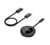 Manhattan 1080p Wireless HDMI Display Presentation Kit, 2-Piece Set with HDMI Receiver and USB-C Transmitter Dongle to Wirelessly Display a Video Signal from a Laptop/Tablet/Smartphone on an HDMI TV