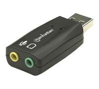 Manhattan 150859 Hi-Speed USB 3-D Audio Adapter External Sound Car...