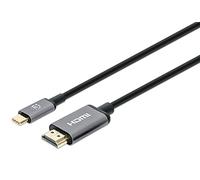Manhattan USB-C to HDMI Cable 153591 – 4K@60Hz 1m Black Male-to-Male 3-Year Warranty