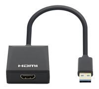 Manhattan 153690 USB 3.0 Adapter 1x USB A to 1x HDMI Black 15 cm