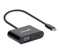Manhattan 154321 USB 2.0 Adapter 1x USB-C plug 4x HDMI sockets 15 ...