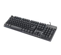 Manhattan 178457 USB Gaming Keyboard with LEDs, 12 Function Keys, Metal Base, Co
