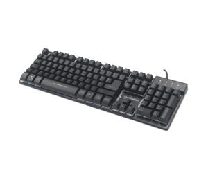 Manhattan 178457 USB Gaming Keyboard with LEDs, 12 Function Keys, Metal Base, Coloured LED Backlight, 19 Anti-Ghosting Keys, IPX4 Rated (Splashproof), Black