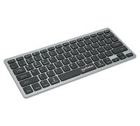 Manhattan 180559 Elegant Design Ultra Slim Dual-Mode Wireless Keyboard Black/Sil