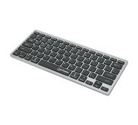 Manhattan 180559 Ultra Slim Dual-Mode Wireless Keyboard Black/Silver