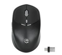 Manhattan 190244 Optical Mouse USB Wireless 1600dpi Compact Black