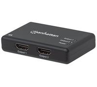 Manhattan 207669 4K 2-Port HDMI Splitter, 4K@30Hz, AC Powered, Black