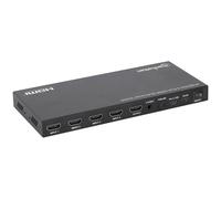 Manhattan 208406 HDMI switch Steel casing Remote Multi view Rack-m...