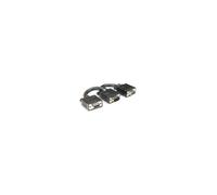 SVGA Y Cable, HD15, Male to Female, 15cm, Black, Polybag