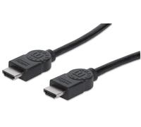 Manhattan 308434 15m (50-Feet) High Speed HDMI Male to Male Cable - Shielded, Bl