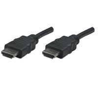 Manhattan 308441 High Speed HDMI Kabel Stecker auf Stecker geschirmt 7,5 m schwa