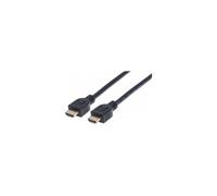 Manhattan HDMI 4K@60Hz Cable with Ethernet - CL3 rated 2m Suitable for In-Wall use For ALL 4K & 1080p/HD uses - when upgrading now or have it ready for when you need it Male to Male Black Ultra HD 4k
