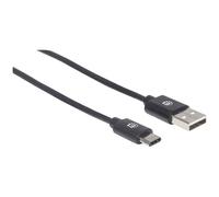 Manhattan 354936 USB cable USB 2.0 USB-A to USB-C Black 3.00 m