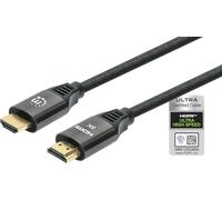 Manhattan 355933 HDMI Cable with Ethernet High Speed Certified 8K@60Hz 1m Black